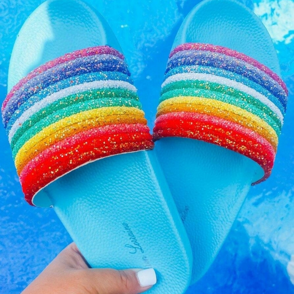 Boutique rainbow slides